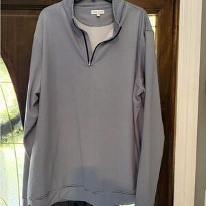 Peter Millar Light Blue Quarter-Zip Pullover
